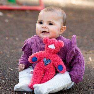 Sensory Bears – Coral Teddy Fur (Limited numbers available)