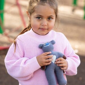 Sensory Bears – Grey Polar Fleece (Limited numbers available)